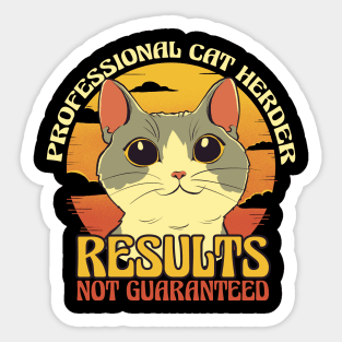 Whiskered Herding Pro Sticker